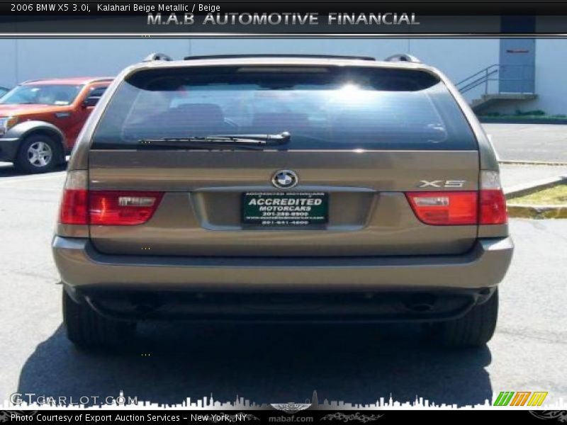 Kalahari Beige Metallic / Beige 2006 BMW X5 3.0i