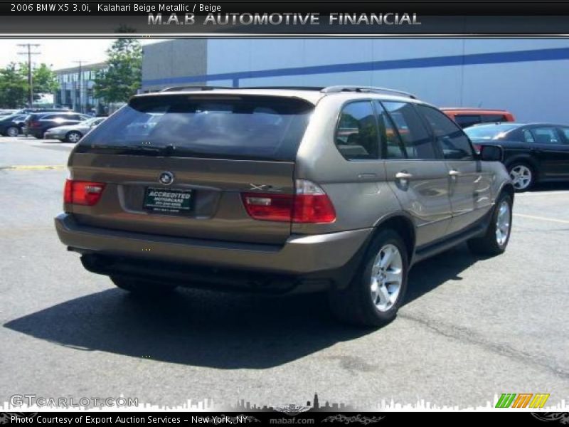 Kalahari Beige Metallic / Beige 2006 BMW X5 3.0i
