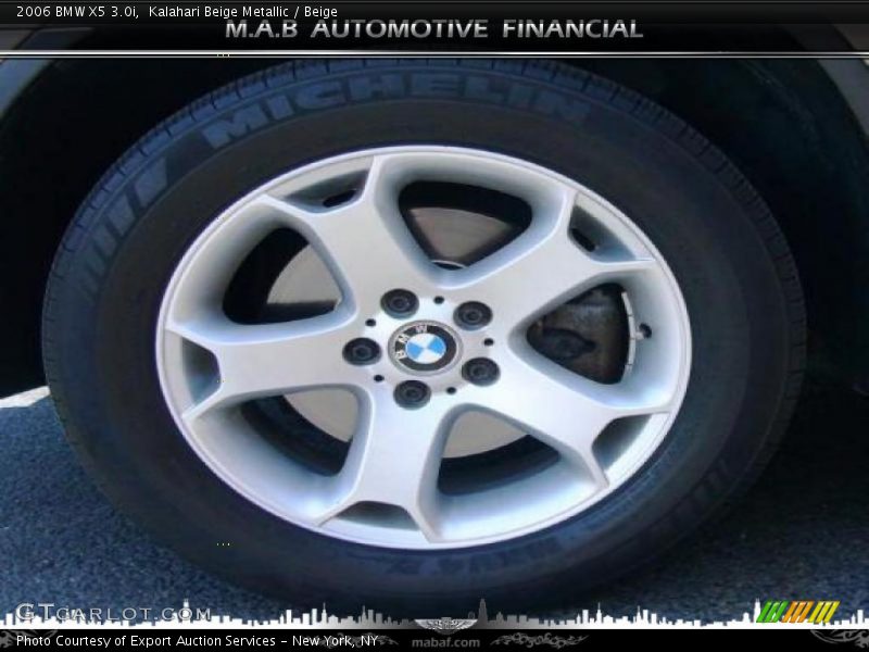 Kalahari Beige Metallic / Beige 2006 BMW X5 3.0i