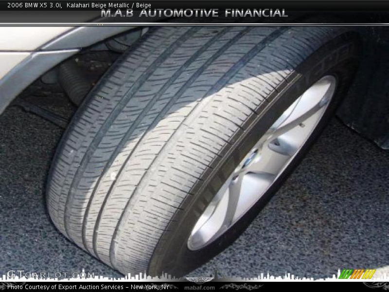 Kalahari Beige Metallic / Beige 2006 BMW X5 3.0i
