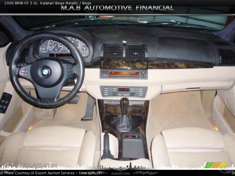 Kalahari Beige Metallic / Beige 2006 BMW X5 3.0i