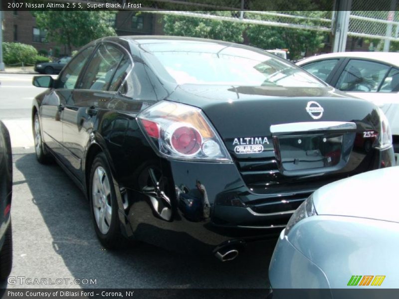Super Black / Frost 2007 Nissan Altima 2.5 S