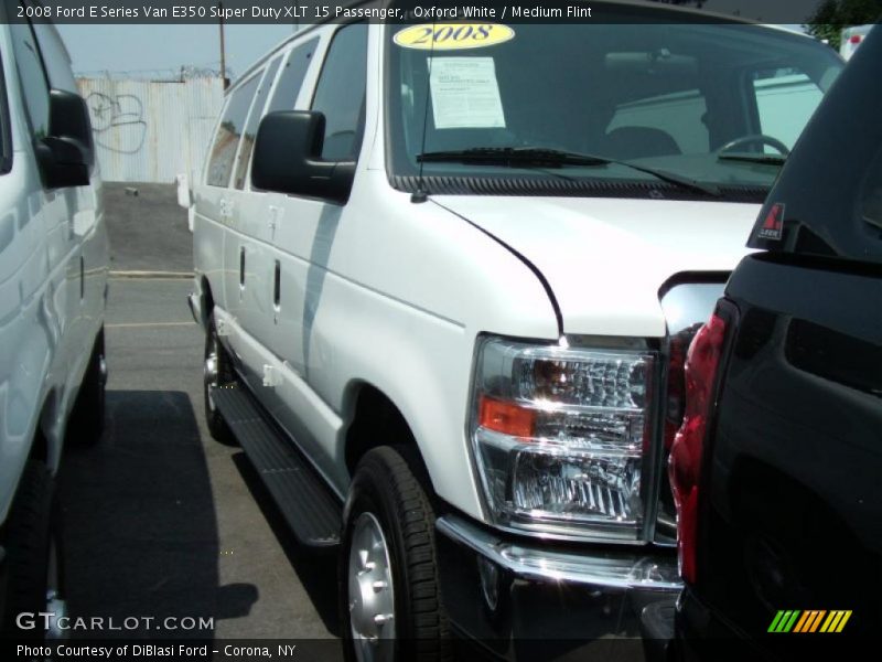 Oxford White / Medium Flint 2008 Ford E Series Van E350 Super Duty XLT 15 Passenger