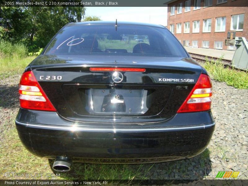 Black / Black 2005 Mercedes-Benz C 230 Kompressor Sedan