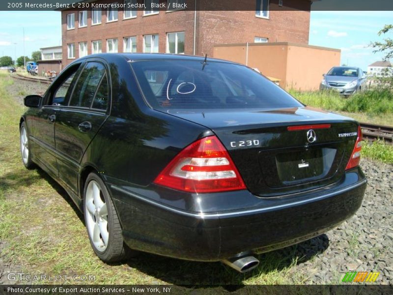 Black / Black 2005 Mercedes-Benz C 230 Kompressor Sedan