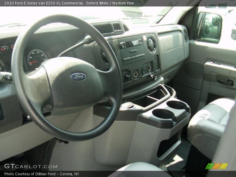 Oxford White / Medium Flint 2010 Ford E Series Van E250 XL Commericial