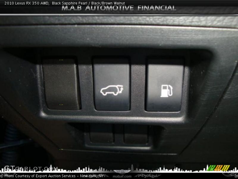 Black Sapphire Pearl / Black/Brown Walnut 2010 Lexus RX 350 AWD