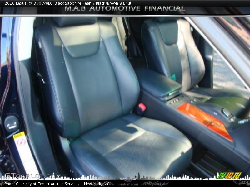 Black Sapphire Pearl / Black/Brown Walnut 2010 Lexus RX 350 AWD