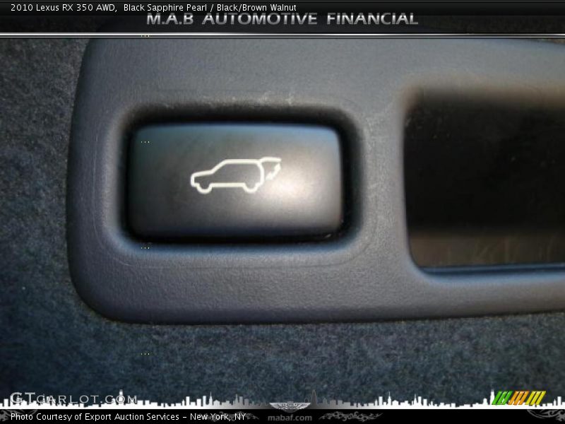 Black Sapphire Pearl / Black/Brown Walnut 2010 Lexus RX 350 AWD