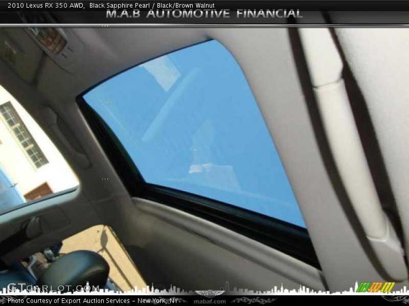Black Sapphire Pearl / Black/Brown Walnut 2010 Lexus RX 350 AWD