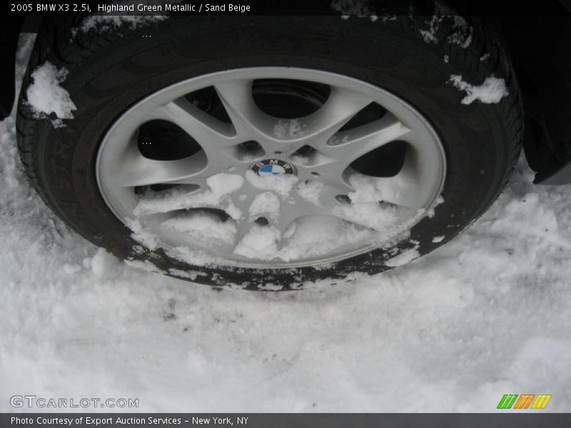 Highland Green Metallic / Sand Beige 2005 BMW X3 2.5i