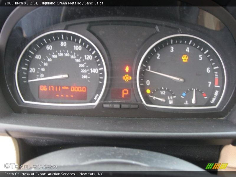 Highland Green Metallic / Sand Beige 2005 BMW X3 2.5i