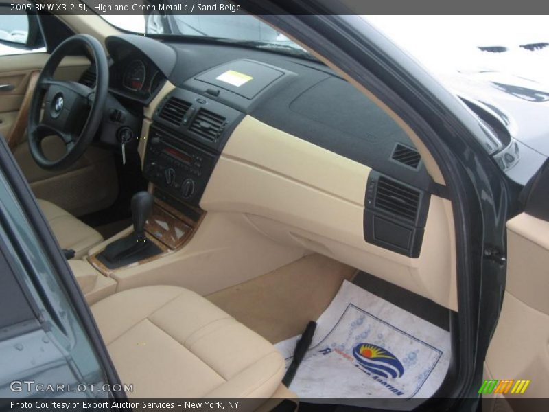Highland Green Metallic / Sand Beige 2005 BMW X3 2.5i