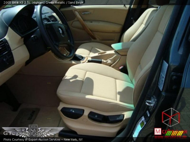 Highland Green Metallic / Sand Beige 2005 BMW X3 2.5i