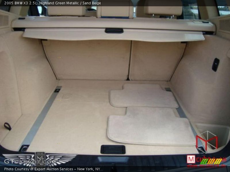 Highland Green Metallic / Sand Beige 2005 BMW X3 2.5i