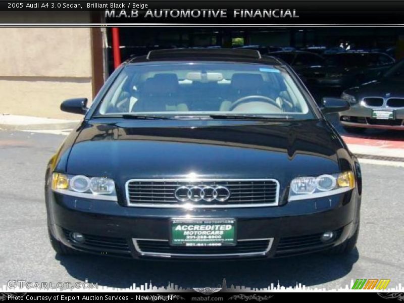 Brilliant Black / Beige 2005 Audi A4 3.0 Sedan
