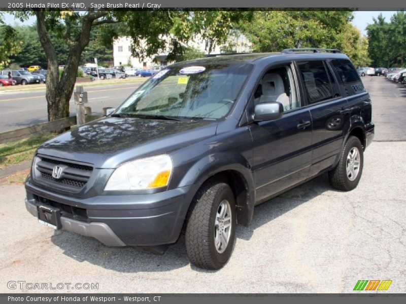 Sage Brush Pearl / Gray 2005 Honda Pilot EX 4WD