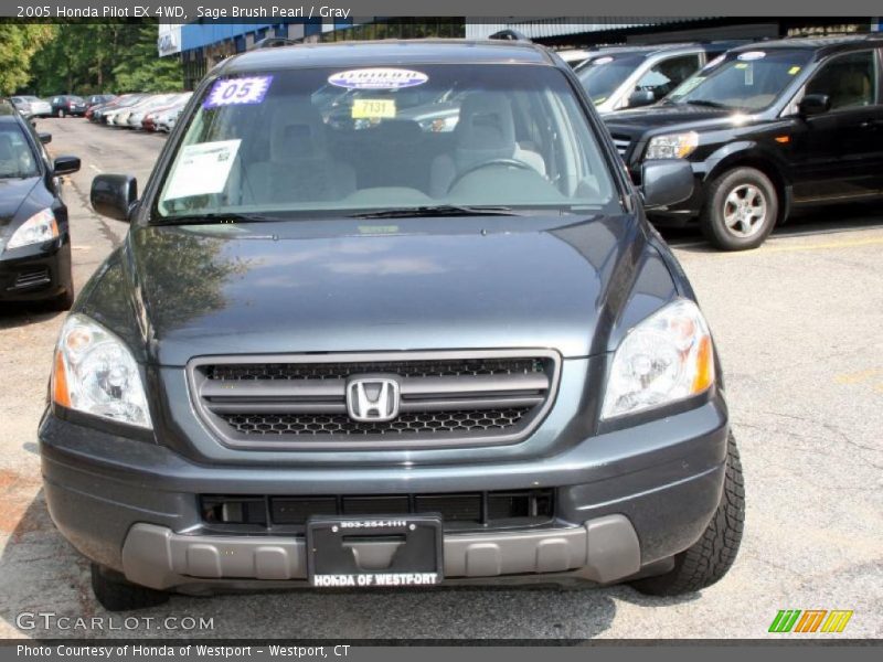 Sage Brush Pearl / Gray 2005 Honda Pilot EX 4WD