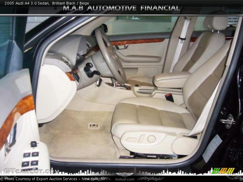Brilliant Black / Beige 2005 Audi A4 3.0 Sedan