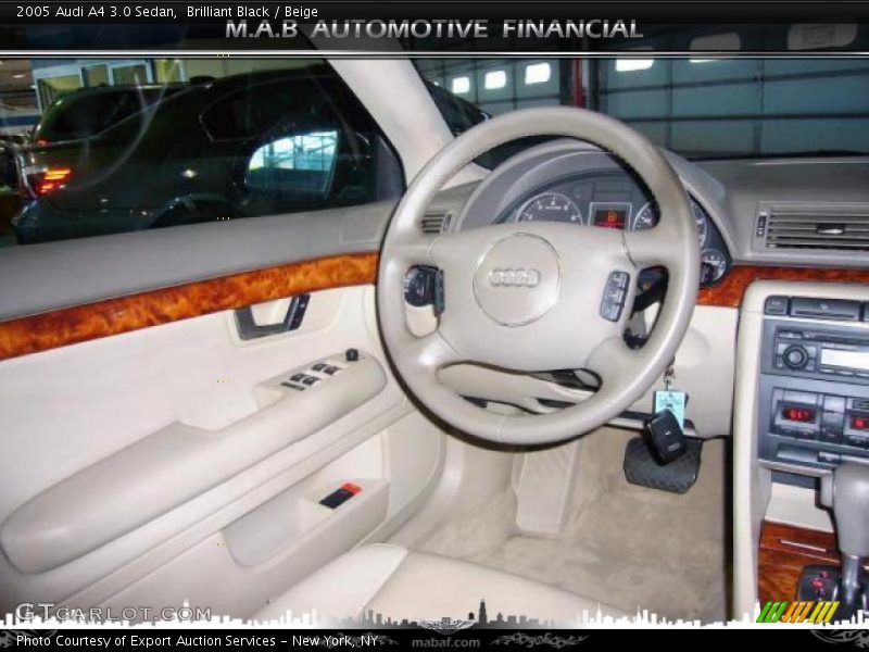 Brilliant Black / Beige 2005 Audi A4 3.0 Sedan