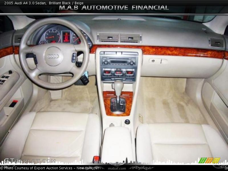 Brilliant Black / Beige 2005 Audi A4 3.0 Sedan