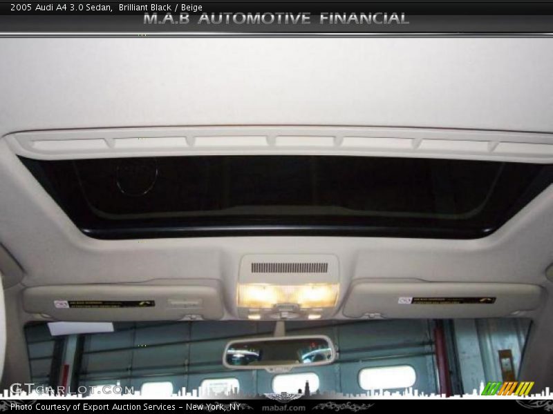 Brilliant Black / Beige 2005 Audi A4 3.0 Sedan