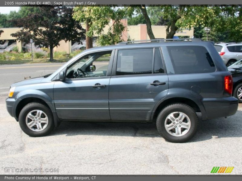 Sage Brush Pearl / Gray 2005 Honda Pilot EX 4WD