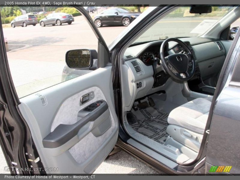 Sage Brush Pearl / Gray 2005 Honda Pilot EX 4WD