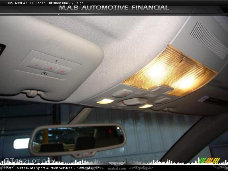 Brilliant Black / Beige 2005 Audi A4 3.0 Sedan