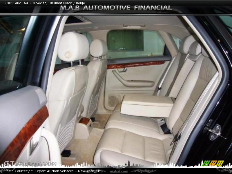 Brilliant Black / Beige 2005 Audi A4 3.0 Sedan