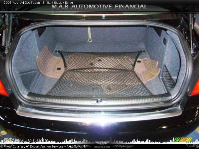 Brilliant Black / Beige 2005 Audi A4 3.0 Sedan