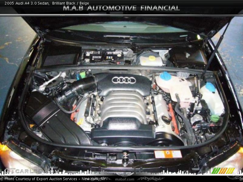 Brilliant Black / Beige 2005 Audi A4 3.0 Sedan