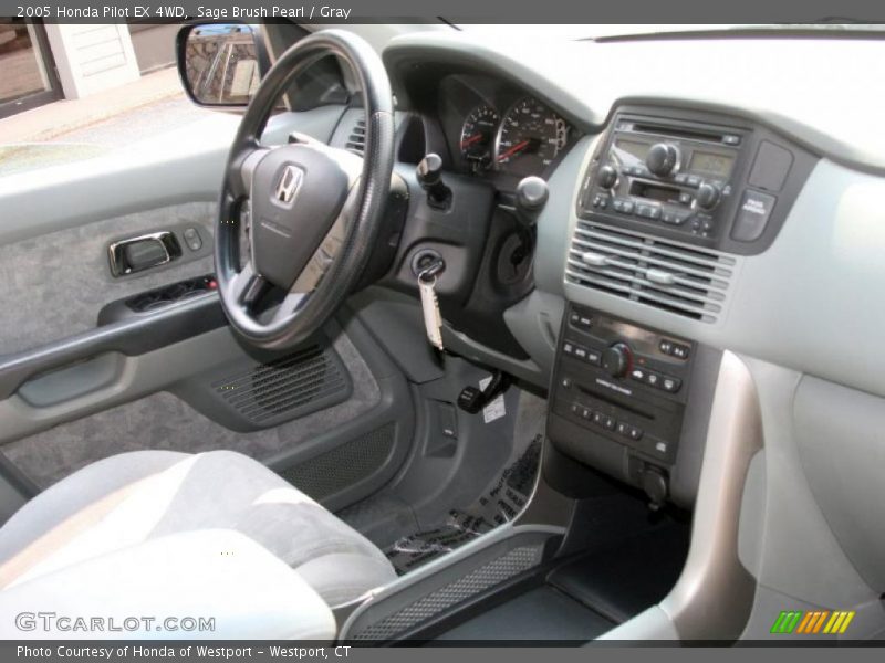 Sage Brush Pearl / Gray 2005 Honda Pilot EX 4WD