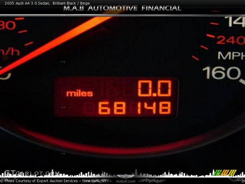 Brilliant Black / Beige 2005 Audi A4 3.0 Sedan
