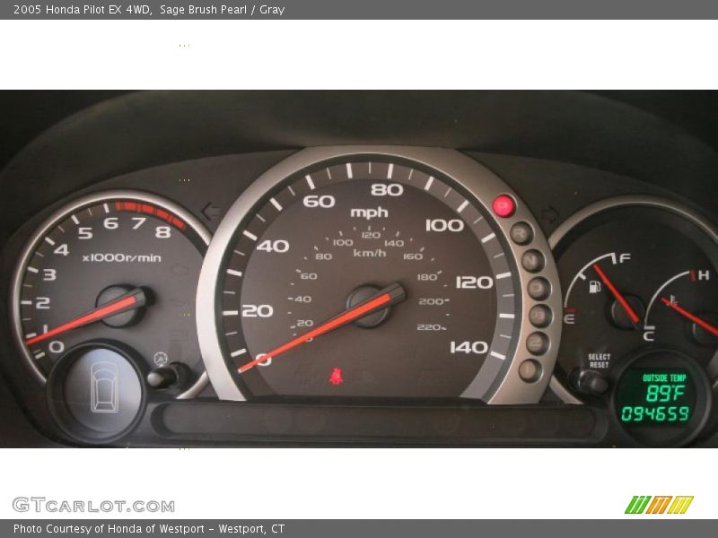 Sage Brush Pearl / Gray 2005 Honda Pilot EX 4WD