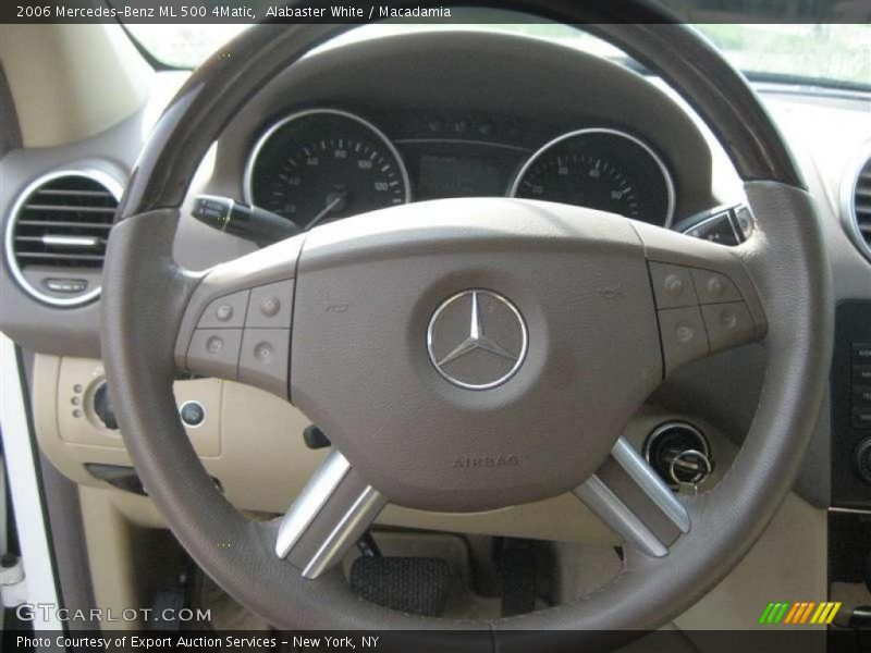 Alabaster White / Macadamia 2006 Mercedes-Benz ML 500 4Matic