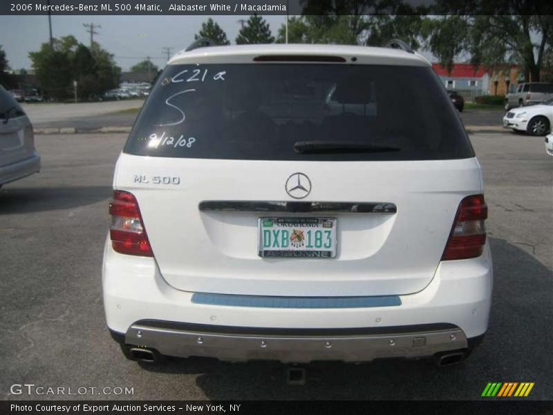 Alabaster White / Macadamia 2006 Mercedes-Benz ML 500 4Matic