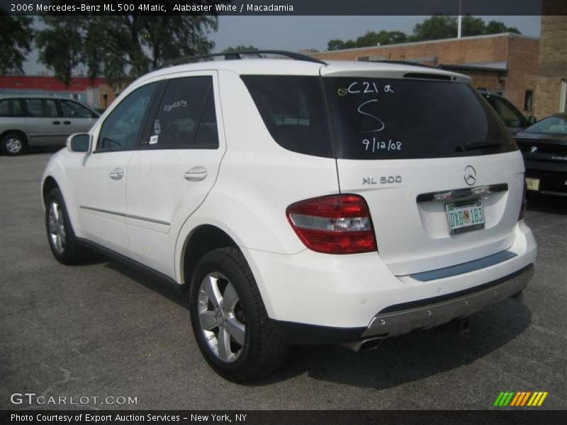 Alabaster White / Macadamia 2006 Mercedes-Benz ML 500 4Matic