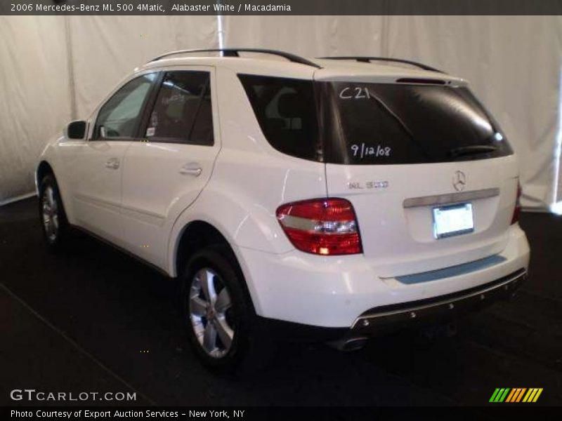Alabaster White / Macadamia 2006 Mercedes-Benz ML 500 4Matic