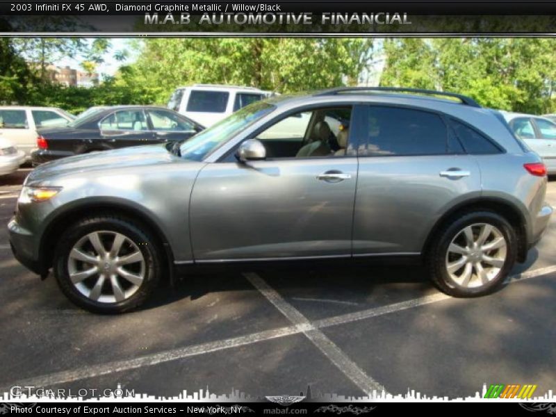 Diamond Graphite Metallic / Willow/Black 2003 Infiniti FX 45 AWD