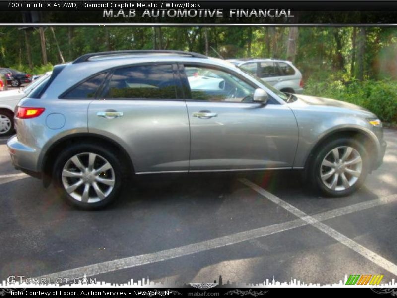 Diamond Graphite Metallic / Willow/Black 2003 Infiniti FX 45 AWD
