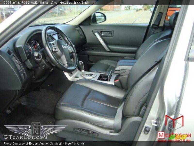 Brilliant Silver Metallic / Brick/Black 2005 Infiniti FX 35 AWD