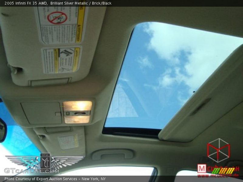 Brilliant Silver Metallic / Brick/Black 2005 Infiniti FX 35 AWD
