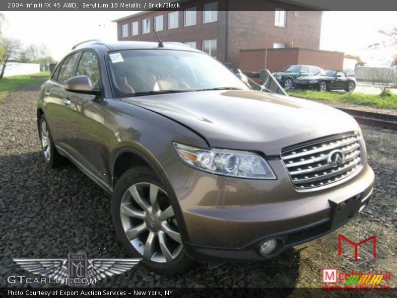 Beryllium 16 Metallic / Brick/Black 2004 Infiniti FX 45 AWD