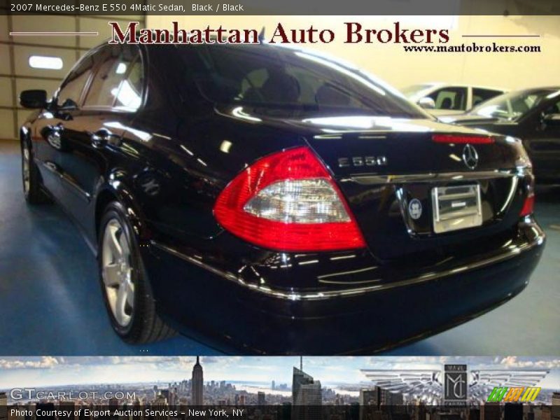 Black / Black 2007 Mercedes-Benz E 550 4Matic Sedan