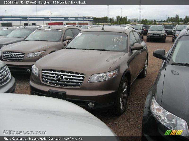 Beryllium 16 Metallic / Brick/Black 2004 Infiniti FX 45 AWD
