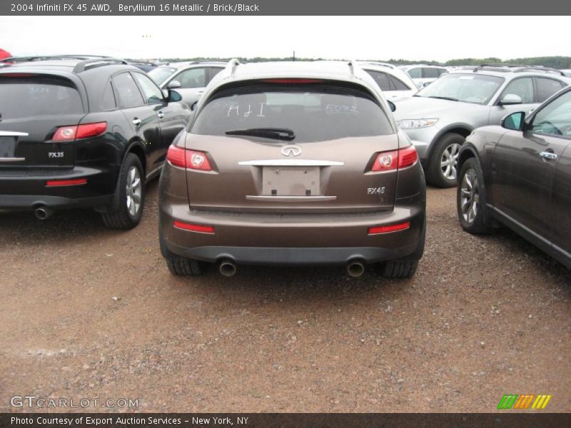 Beryllium 16 Metallic / Brick/Black 2004 Infiniti FX 45 AWD