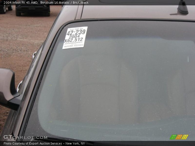 Beryllium 16 Metallic / Brick/Black 2004 Infiniti FX 45 AWD