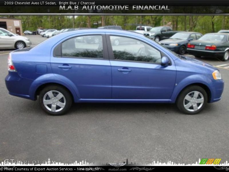 Bright Blue / Charcoal 2009 Chevrolet Aveo LT Sedan