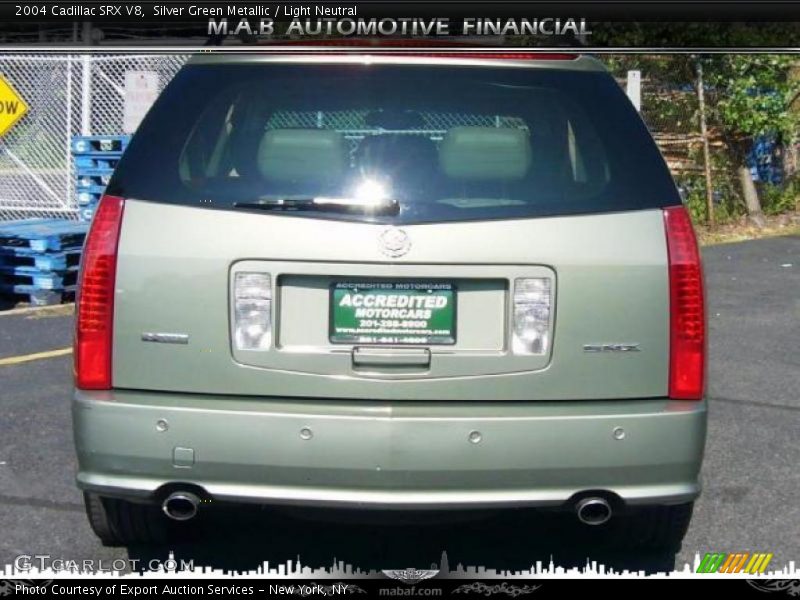Silver Green Metallic / Light Neutral 2004 Cadillac SRX V8